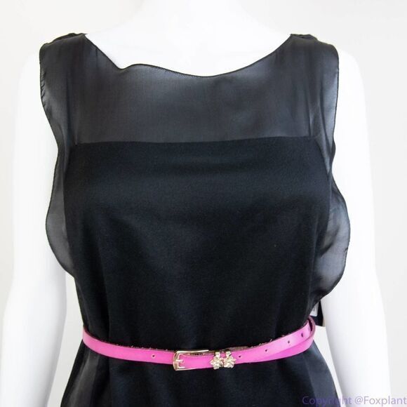 NEW Piazza Sempione Italian-made cashmere/silk black shift‎ dress, IT 40 - Picture 4 of 16